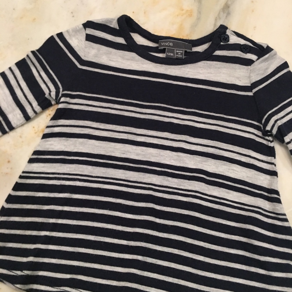 VINCE 12m stripe tee